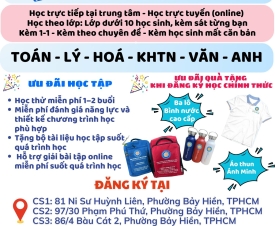 Trung Tâm Dạy Kèm Online – Gia Sư Lớp 6–12 - Luyện Thi Cấp Tốc