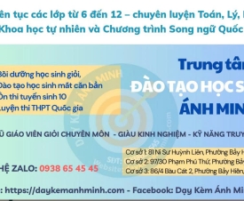  MIỄN PHÍ 2 BUỔI HỌC THỬ – KIỂM TRA NĂNG LỰC ĐẦU VÀO