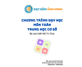 CHƯƠNG TRÌNH DẠY HỌC - TOÁN THCS - KẾT NỐI TRI THỨC