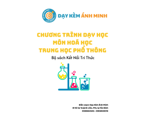 CHƯƠNG TRÌNH DẠY HỌC - HOÁ HỌC THPT - KẾT NỐI TRI THỨC