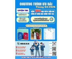 🎯 CHƯƠNG TRÌNH ƯU ĐÃI LUYỆN THI TUYỂN SINH LỚP 10 & TỐT NGHIỆP THPT QUỐC GIA