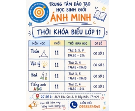  TUYỂN SINH LỚP 11