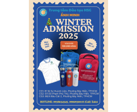 🎄 WINTER ADMISSION 2025 – ƯU ĐÃI MÙA LỄ HỘI 🎄