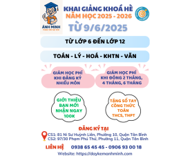 KHAI GIẢNG KHOÁ HÈ NĂM HỌC 2025 - 2026