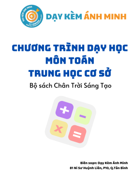 CHƯƠNG TRÌNH DẠY HỌC - TOÁN THCS - CHÂN TRỜI SÁNG TẠO