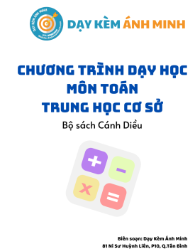 CHƯƠNG TRÌNH DẠY HỌC - TOÁN THCS - CÁNH DIỀU