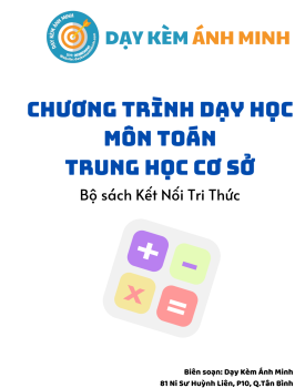 CHƯƠNG TRÌNH DẠY HỌC - TOÁN THCS - KẾT NỐI TRI THỨC