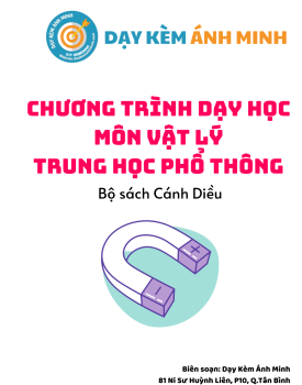 CHƯƠNG TRÌNH DẠY HỌC - VẬT LÝ THPT - CÁNH DIỀU