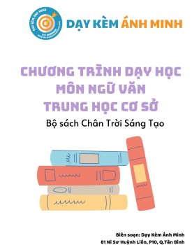 CHƯƠNG TRÌNH DẠY HỌC - NGỮ VĂN THCS - CHÂN TRỜI SÁNG TẠO